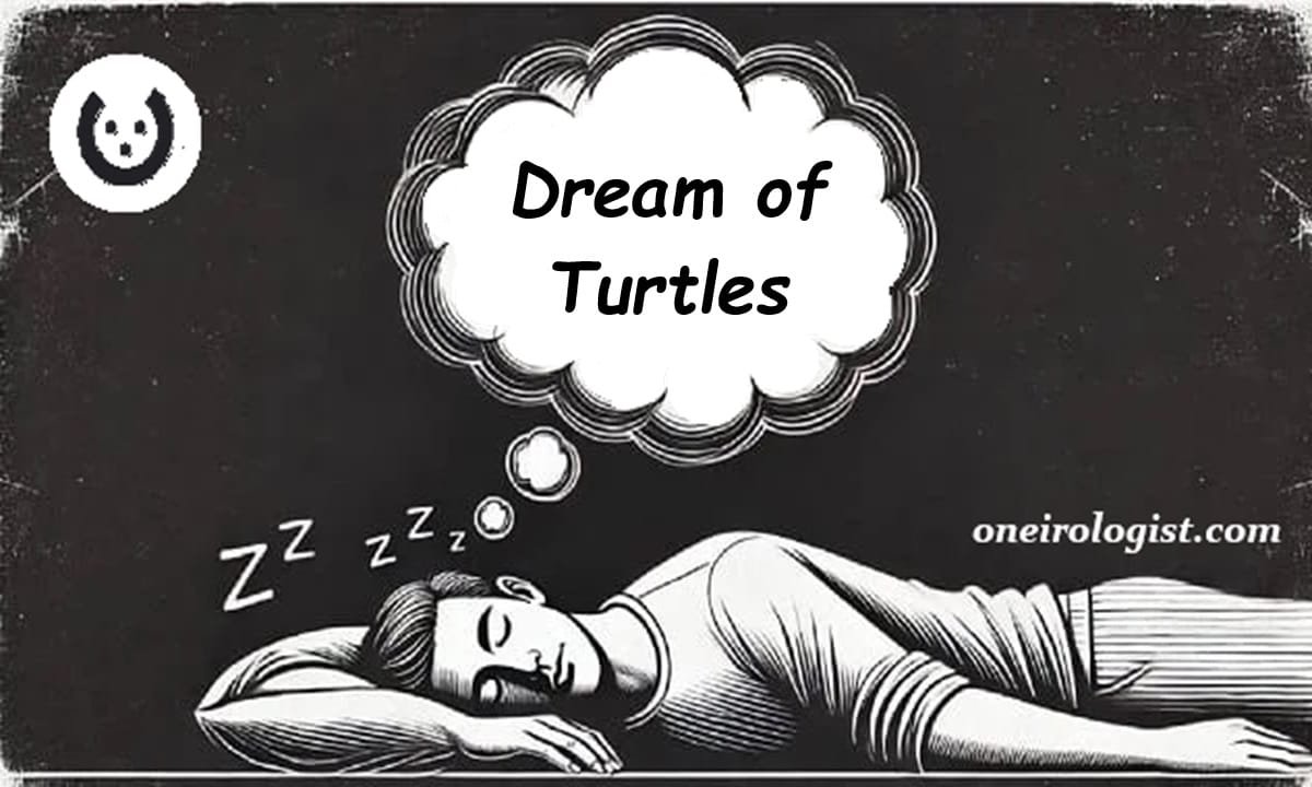 Image of sleeping man and dream bubble over his head for the post: Dream-of-Turtles