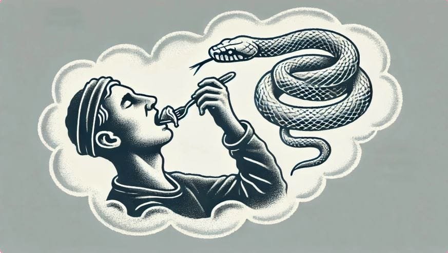 Eating-a-snake-in-a-dream-and-its-meanings