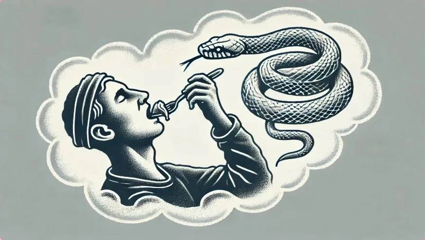 Eating-a-snake-in-a-dream-and-its-meanings
